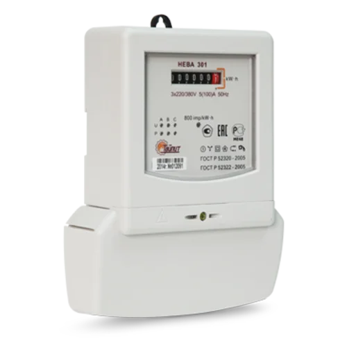 Счетчик "НЕВА" 301 0,5TO 5(10) трехфазный, однотарифный